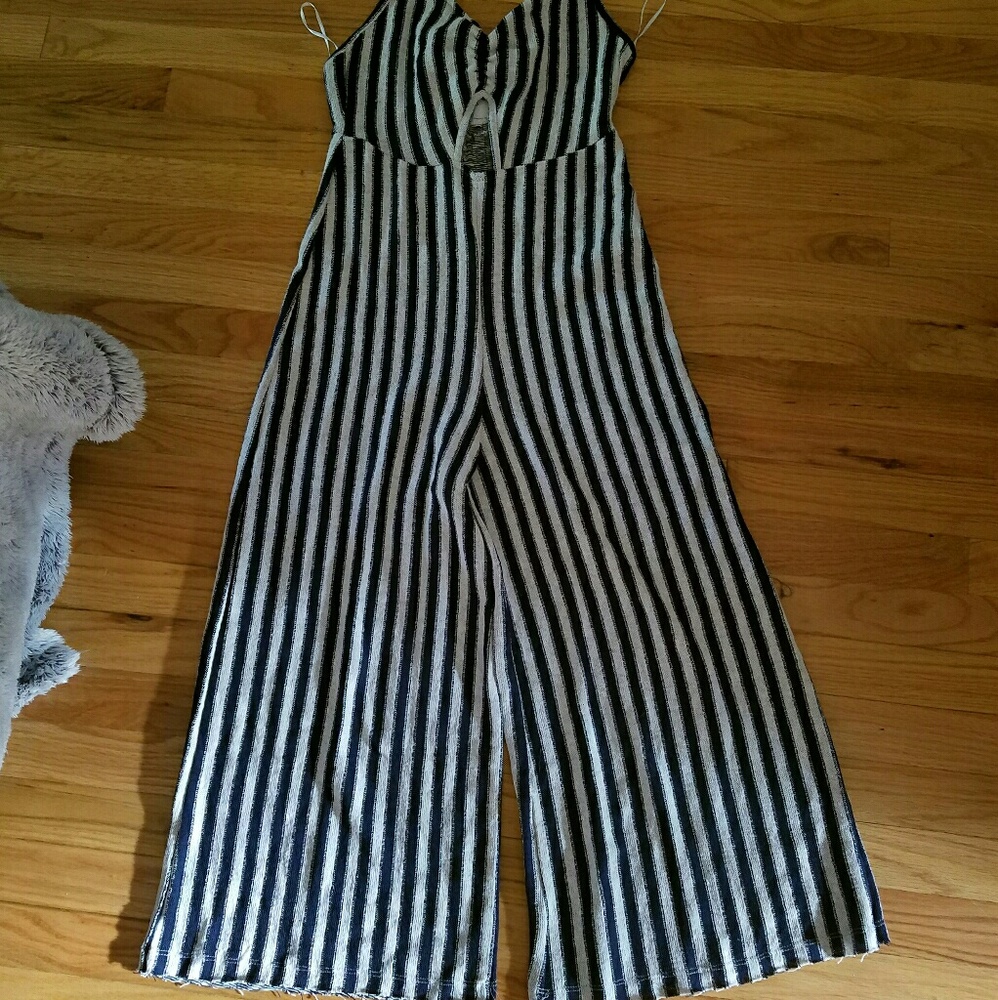 Striped jumpsuit